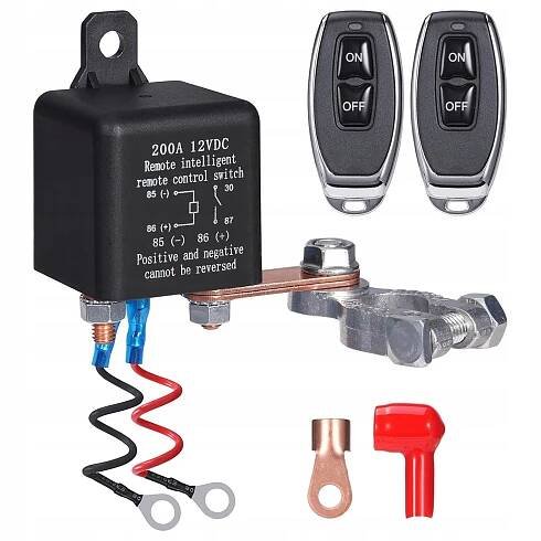 VYPÍNAČ AUTOBATERIE DÁLKOVÉ OVLÁDÁNÍ 120A 12V PŘEPÍNAČ