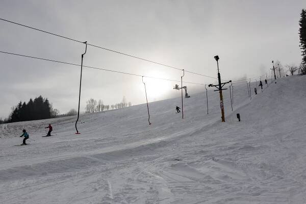 ski areál Jimramov (100 m od chalupy)