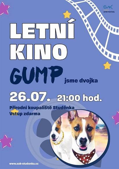 LETNÍ FESTIVAL - Letní kino Gump - jsme dvojka - SAK Studénka
