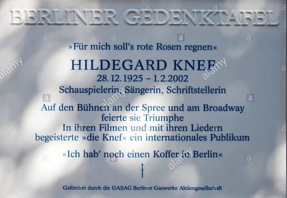 Knef, Hildegard Frieda Albertina. | WW2 Gravestone