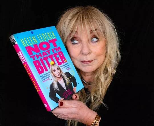 Helen Lederer with her memoir in hand