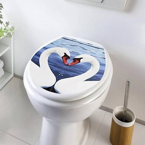 Samolepka na WC poklop Labutě