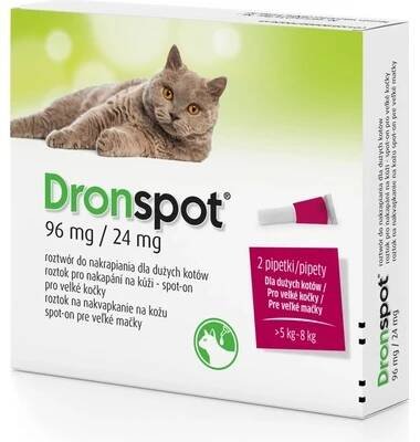 Dronspot Spot-on Cat 96 / 24 mg 2 x 1,12 ml