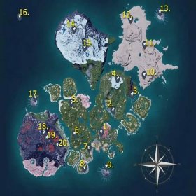 Palworld Full Map - All regions, locations, & points of interest - Pro Game Guides