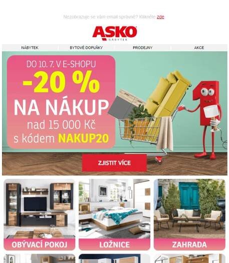 Připravte svůj domov na léto se slevou 20 %