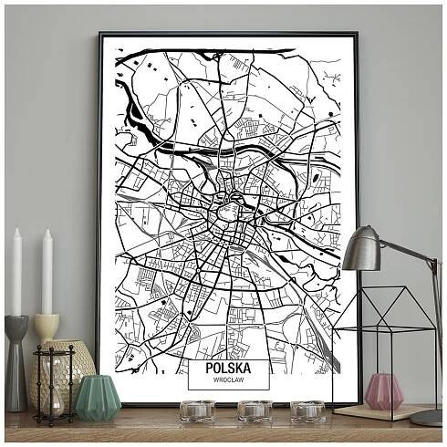DecoKing - Nástěnný plakát - Map - Vratislav