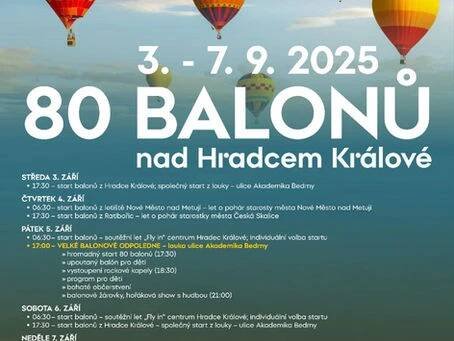 Fiesta "80 balónů nad Hradcem Králové" je ještě daleko, ale přípravy už jsou v plném proudu a my jsme hrdým partnerem této akce.
