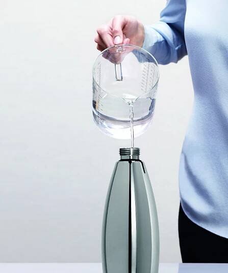 Sifonová láhev iSi SODA SIPHON INOX 0.75 l, nerezová