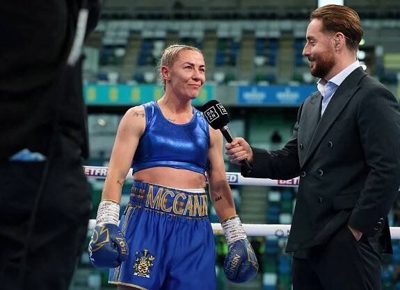 Molly McCann wins professional boxing debut despite opponent's illegal kick