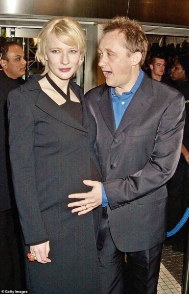 The couple went on to welcome four children together - sons Dashiell, 22, Roman, 19, and Ignatius, 16, and a daughter Edith, eight (Cate and Andrew are pictured in November 2001)
