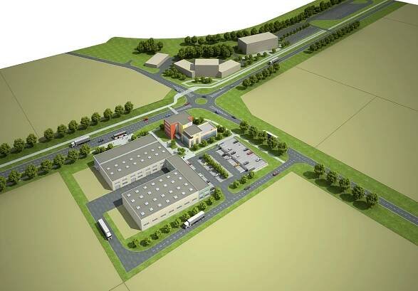 Technologický park v rámci průmyslové zóny Holešov projektoval zlínský Centroprojekt