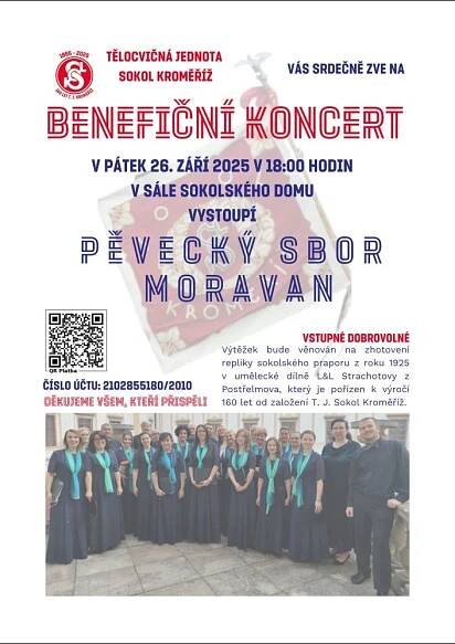 Benefiční koncert smíšený pěvecký sbor Moravan | Kalendář akcí | Moje Kroměříž 