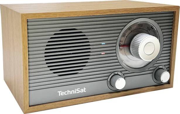 TechniSat Radiopřijímač FM Classic 205, gray/golden oak