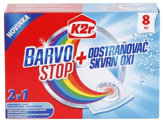 Barvo Stop odstraňovač skvrn 8 ks 70 Kč
