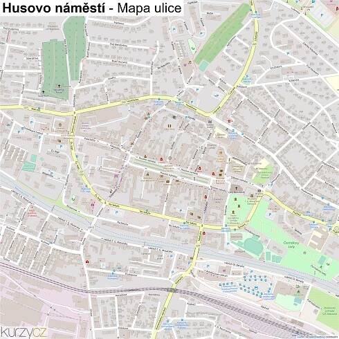 Husovo náměstí - mapy | Kurzy.cz