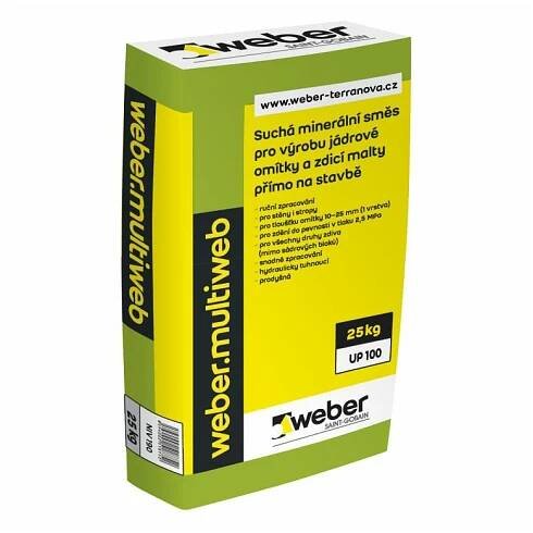 Weber Multiweb jádrová omítka a zdicí malta 25 kg