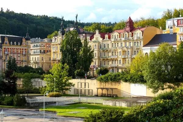 Činžovní domy Mariánské Lázně — Stock obrázek