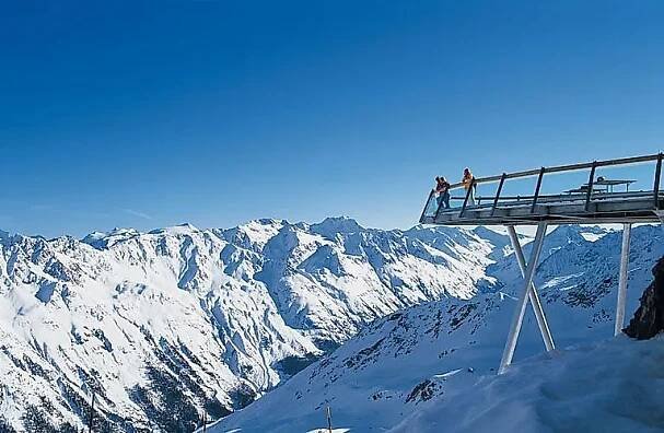 Sölden - Zimní panorama