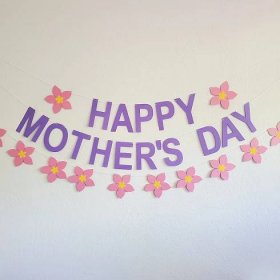 Happy Mother's Day, Happy Mother's Day Banner, Mother's Day Banner, Mother's Day Decorations, Mother's Day Gift, Happy Mother's Day Present image 1