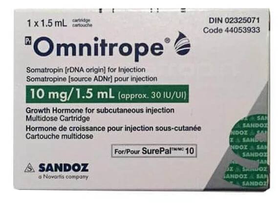 Omnitrope 10 mg 30IU Sandonz Pharmaceutical