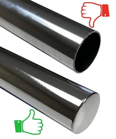 Chrome End Cap For Round Closet Rod