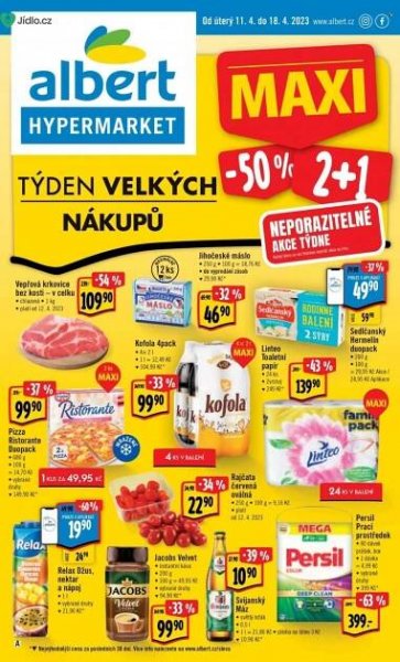 Albert Hypermarket leták akce od 11.04.2023 do 18.04.2023 NEAKTUÁLNÍ ...