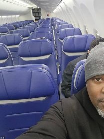 Anthony Thomas has sparked fury after revealing that a fellow traveler decided to sit right behind his seat, despite the plane being nearly empty