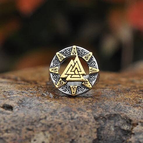 Valknut Ring US$3.2/PC-NORSECOLLECTION- Viking Jewelry,Viking Necklace,Viking Bracelet,Viking Rings,Viking Mugs,Viking Accessories,Viking Crafts