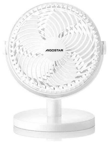Aigostar - Stolní ventilátor 3W/5V bílá