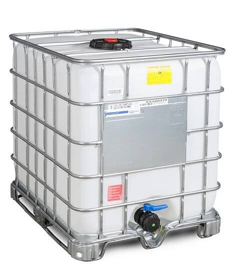 IBC kontejner IBC kontejner, Ex provedení, ocelové ližiny, 1000 litrů, plnící otvor DN 225, vypouštěcí otvor DN 80