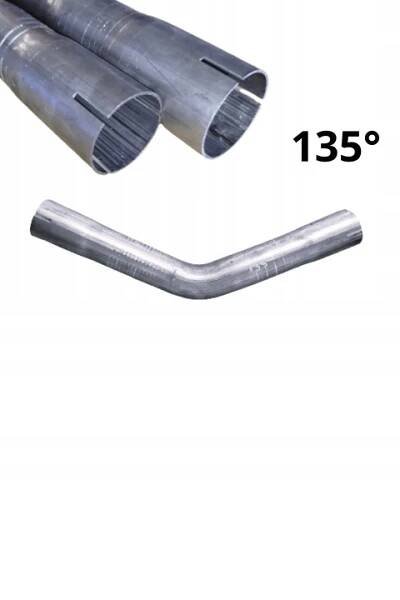Oboustranně vylisované koleno trubka ocelová o průměru 50 mm, 135 stupňů