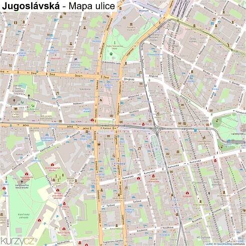 Jugoslávská - mapy | Kurzy.cz