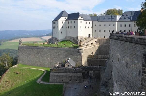 Pevnost Königstein v Saském Švýcarsku v Německu 40