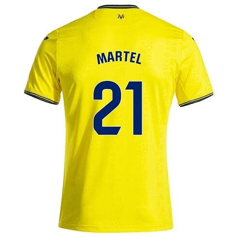 Dámské Kevin Martel #21 Žlutá Černá Domů Hráčské Dresy 2024/25 Dres