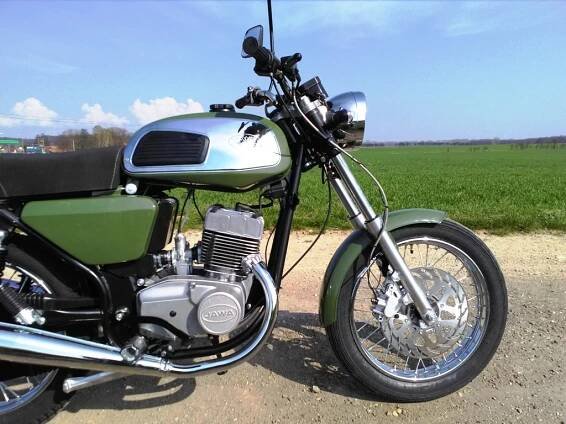  JAWA 350/640 - RETRO 634, zelená (ECONOMY) 
