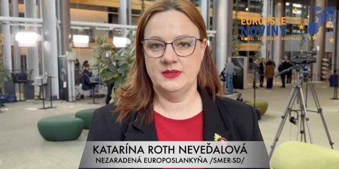 Katarína Roth Neveďalová, nezaradená poslankyňa Európskeho parlamentu /SMER-SD/. PHOTO: redakcia/red.