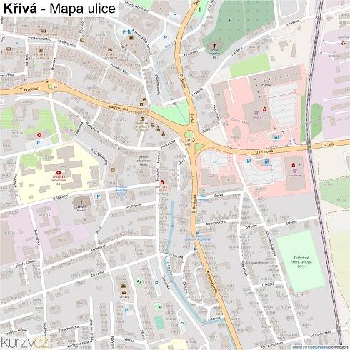 Křivá - mapy | Kurzy.cz