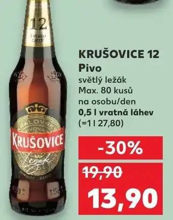 Kaufland KRUŠOVICE 12 Pivo nabídka