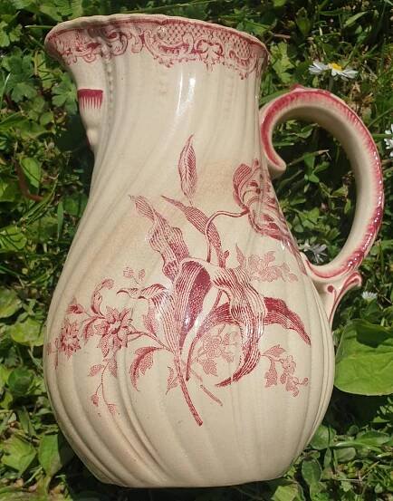 starožitný francouzský porcelán Fontanges U&C Sarreguemines, v=15,5cm - Starožitnosti a umění