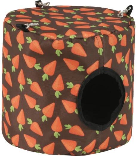 Domky pro drobné savce Závěsný domeček I Love Pets Mrkev 20x20cm