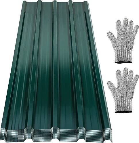 12/24/36x trapézový plech 129x46cm 7-21m2 pro střechu přístřešku z profilovaného plechu