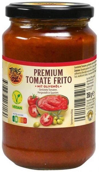 TESOROS DEL SUR Premium Tomate Frito 350 g, Klassisch
