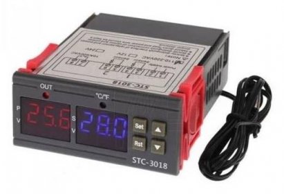 Digitální termostat STC-3018 rozsah -55°C~120°C, 230V AC
