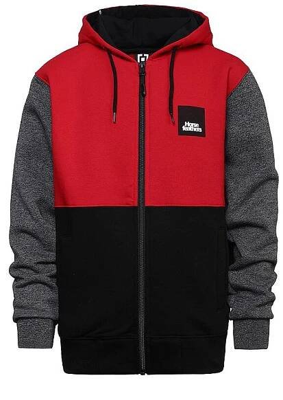 mikina Horsefeathers Jordan II Zip - True Red