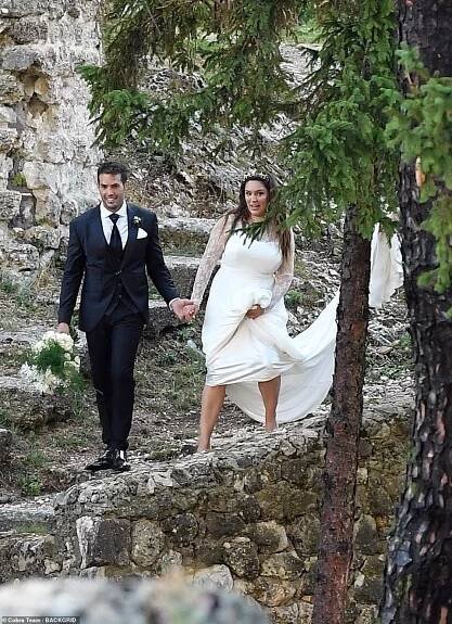 Happy as she is: 'I¿ve been on a diet plan for a few years now, and I¿m at my weight that I love and I will stay at this weight no matter what¿s coming up in the future,' she replied when questioned on the big day prep