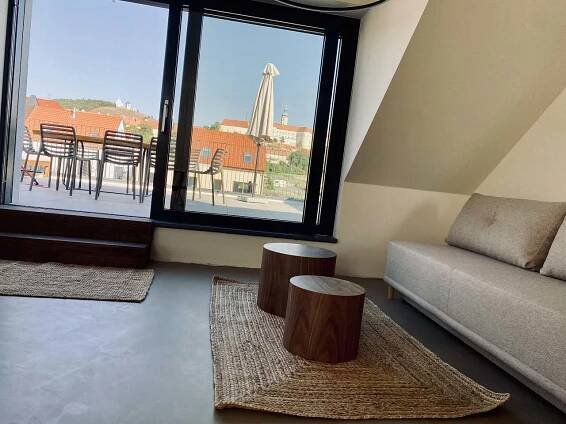 Obývací pokoj apartmán s terasou - pronájem Mikulov - foto 7