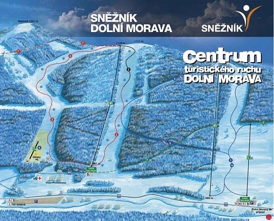 Ski areál Dolní Morava - Sněžník - ubytování, počasí, online webkamera, otevírací doba, akce