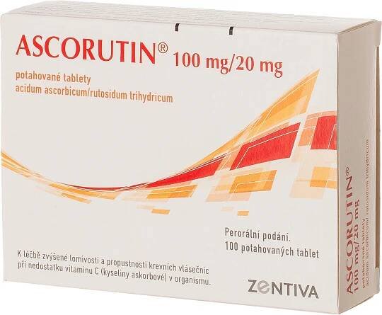 ASCORUTIN POR 100MG/20MG TBL FLM 100(4X25)