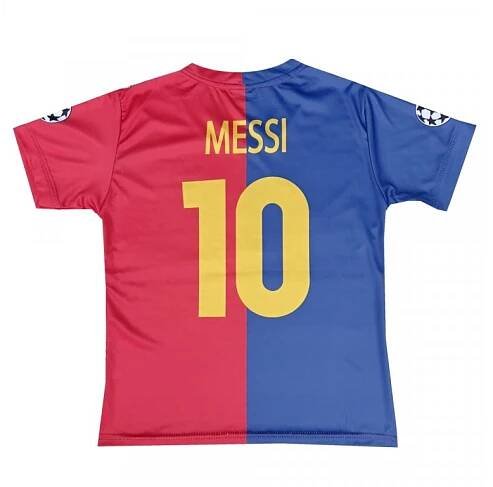 Dětský fotbalový dres tričko FC Barcelona Domácí Retro - Messi - Numberoplus.cz