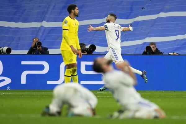 Real Madrid vyřadil ve čtvrtfinále Ligy mistrů Chelsea, obhájce titulu.